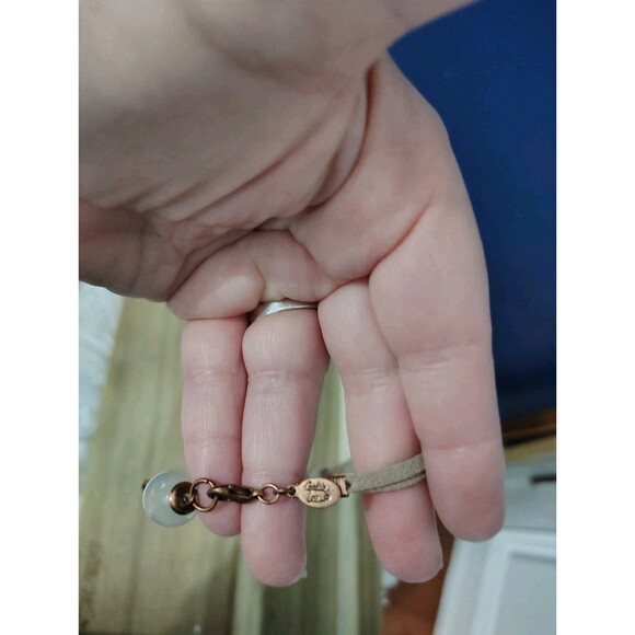 Cookie Lee Glass and Brass Long Chain Necklace  Cluster Boho NWT - Picture 3 of 5